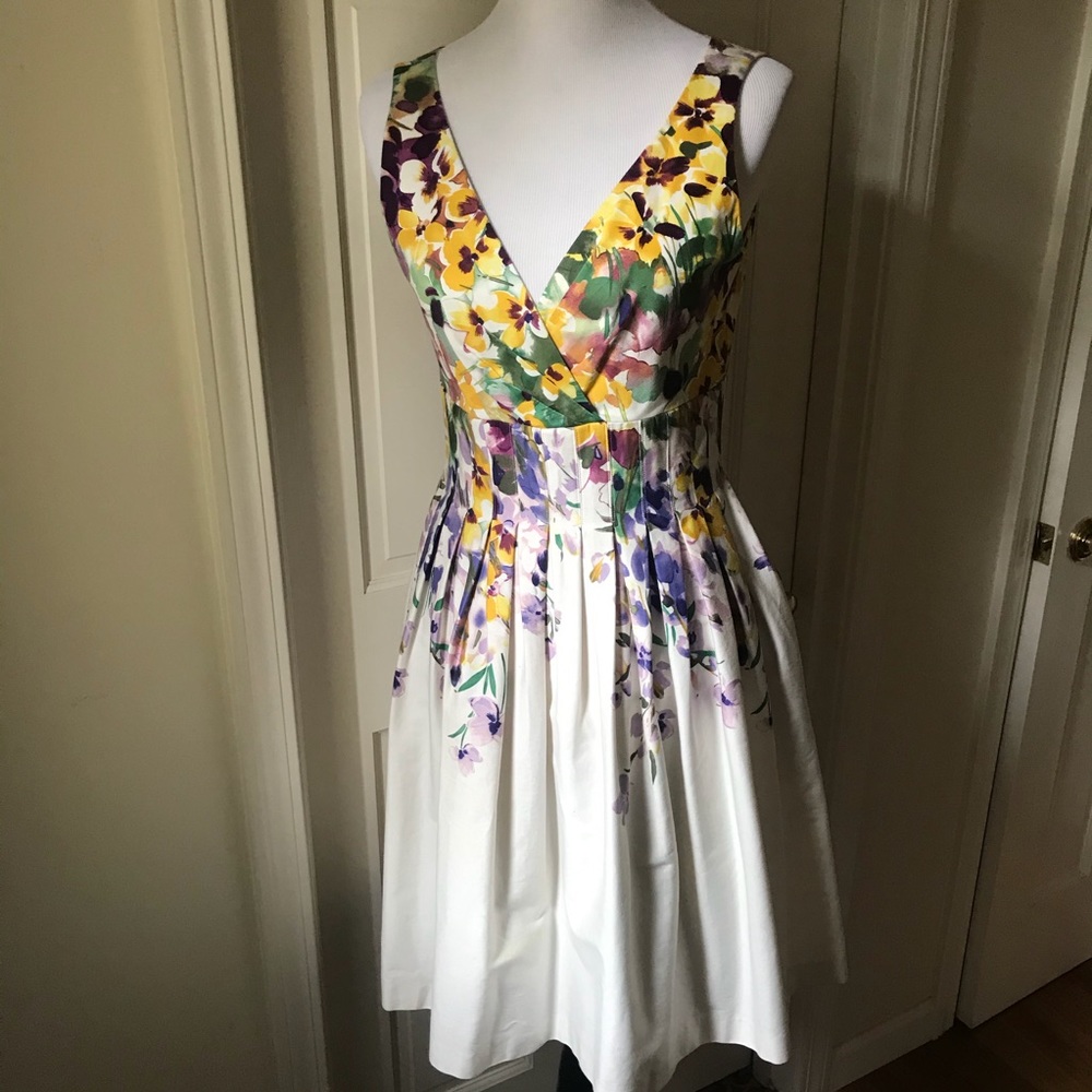 **SOLD** Eliza J White/Floral Dress